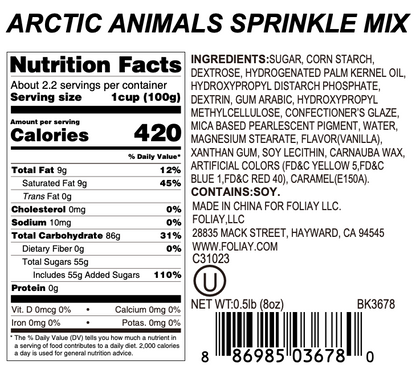 Arctic Animals Sprinkle Mix