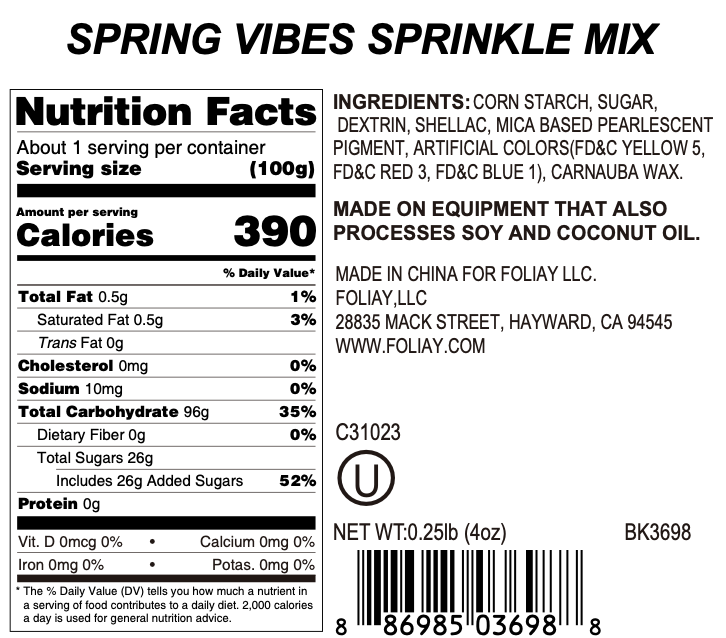 Spring Vibes Nonpareils Mix