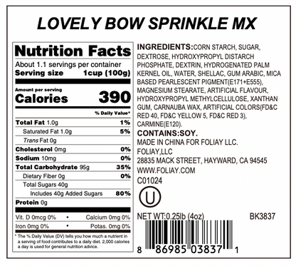 Lovely Bow Sprinkle Mix