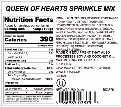 Queen Of Hearts Sprinkle Mix