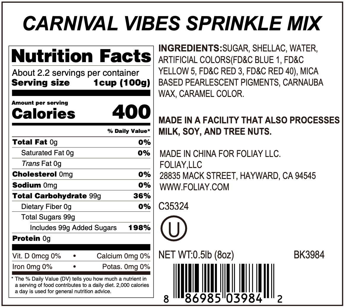 Carnival Vibes Sanding Sugar Mix
