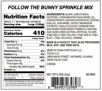 Follow The Bunny Sprinkle Mix