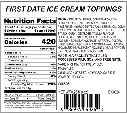 First Date Ice Cream Toppings