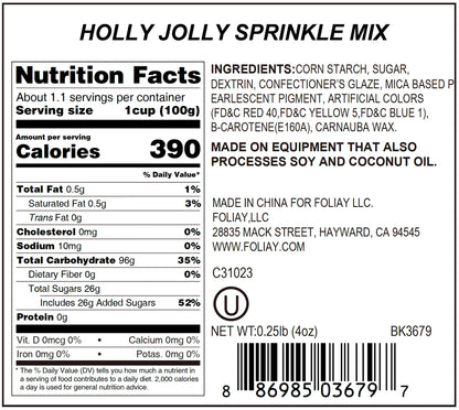 Holly Jolly Nonpareils Mix