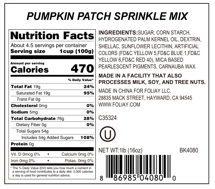 Pumpkin Patch Jimmies Mix
