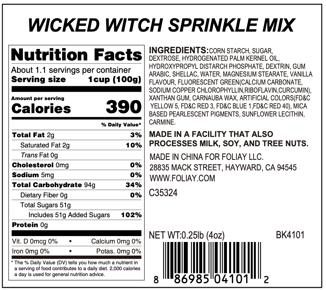 Wicked Witch Sprinkle Mix