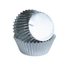 Load image into Gallery viewer, Silver Foil Standard Cupcake Liners - 25 Count
