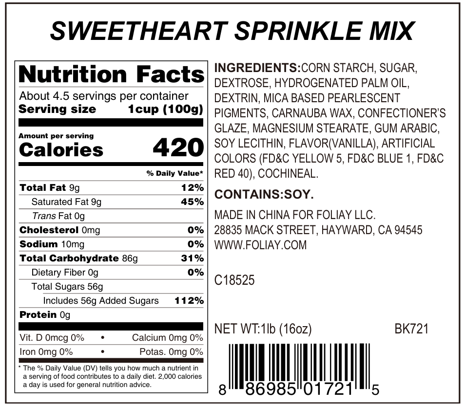 Sweetheart Sprinkle Mix