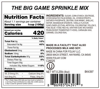 The Big Game Sprinkle Mix