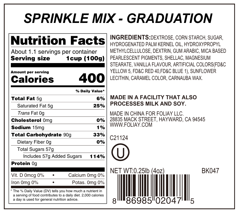 Graduation Sprinkle Mix