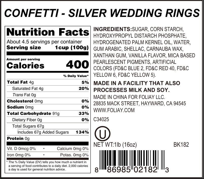 Wedding Ring Quin Sprinkles