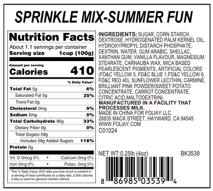 Summer Fun Sprinkle Mix