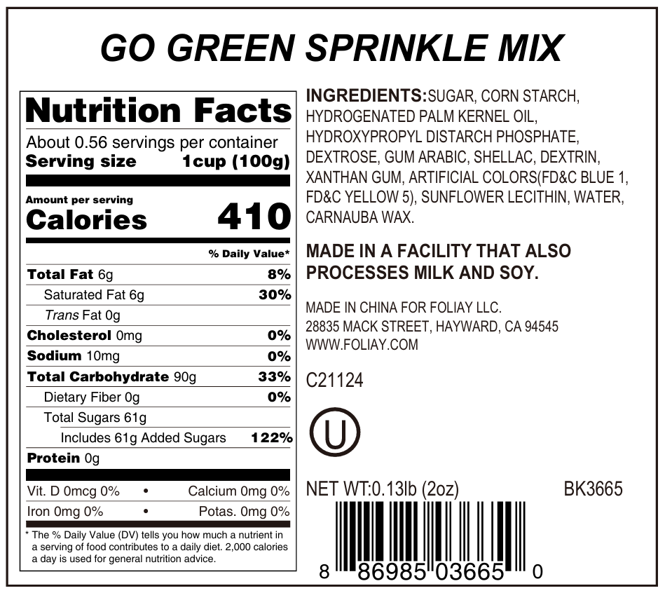 Go Green Sprinkle Mix
