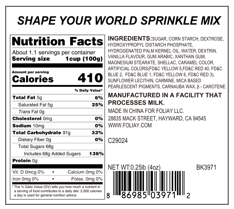 Shape Your World Sprinkle Mix