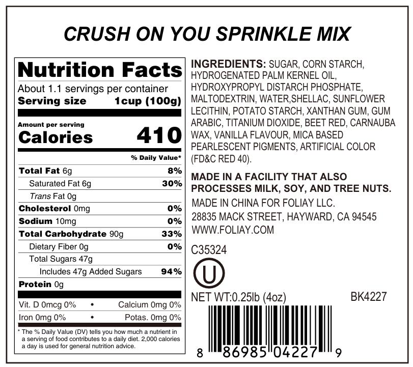Crush On You Sprinkle Mix