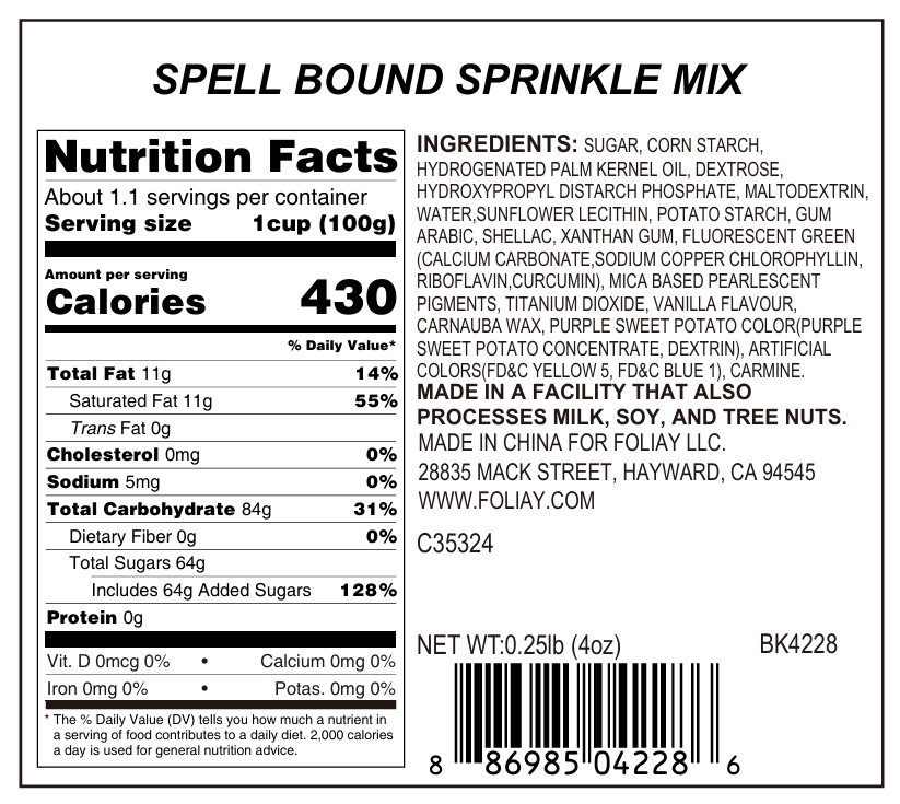 Spell Bound Sprinkle Mix