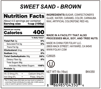 Brown Sanding Sugar Sprinkles