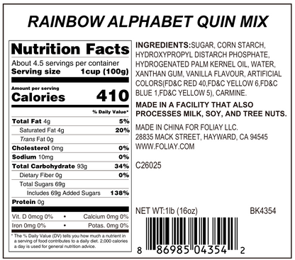 Alphabet Quin Sprinkles