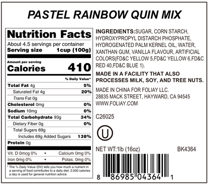 Pastel Rainbow Quin Mix