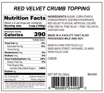 Red Velvet Crumb Topping