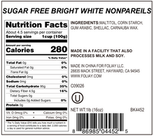 Load image into Gallery viewer, Sugar Free Bright White Nonpareils
