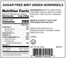 Load image into Gallery viewer, Sugar Free Mint Green Nonpareils
