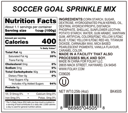 Soccer Goal Sprinkle Mix