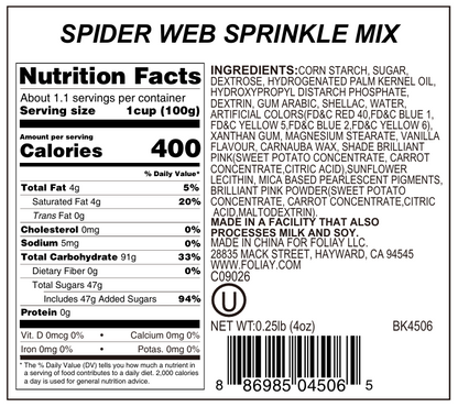 Spider Web Sprinkle Mix