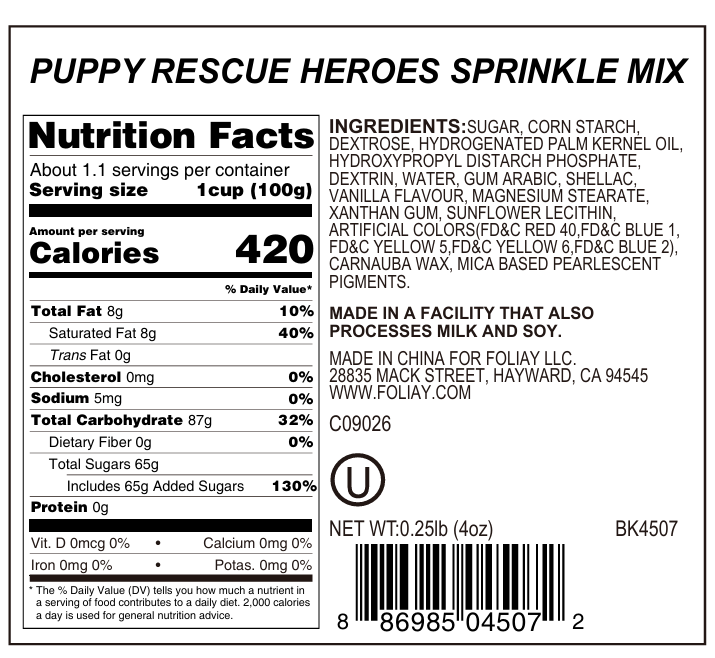 Puppy Rescue Heroes Sprinkle Mix