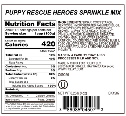 Puppy Rescue Heroes Sprinkle Mix