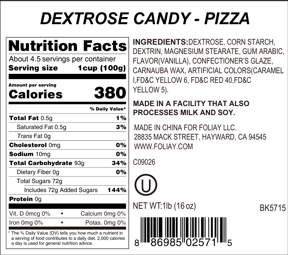 Pizza Slice Candy Sprinkles