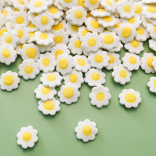 White Daisy Edible Cake Decoration
