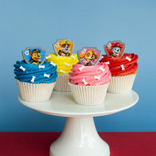 Load image into Gallery viewer, Paw Patrol Cupcake Ring Toppers - Set of 12
