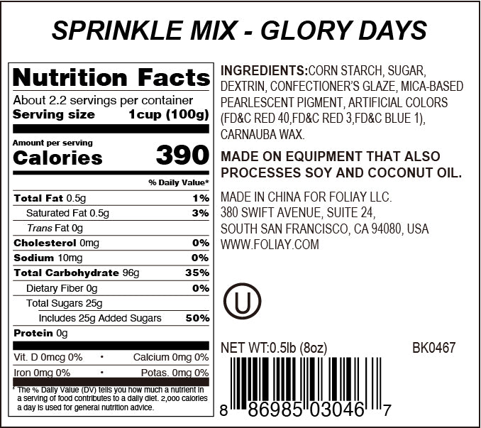 Glory Days Nonpareils Mix