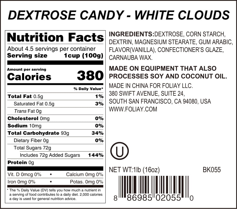 White Cloud Candy Sprinkles