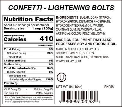 Lightening Bolts Quin Sprinkles