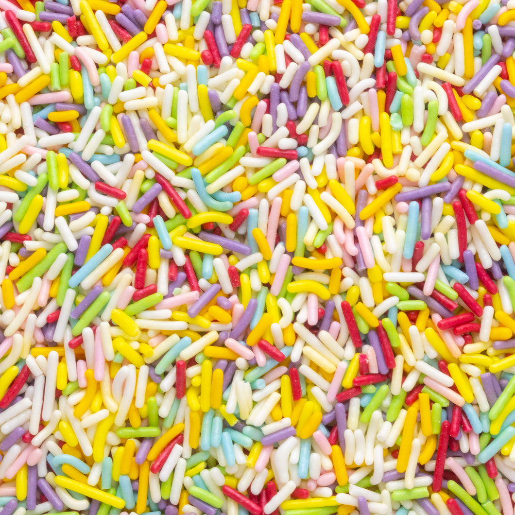 Natural Rainbow Jimmies Sprinkles FOLIAY WHOLESALE