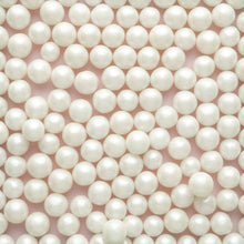 Load image into Gallery viewer, White Shimmer Sugar Pearls (9mm)
