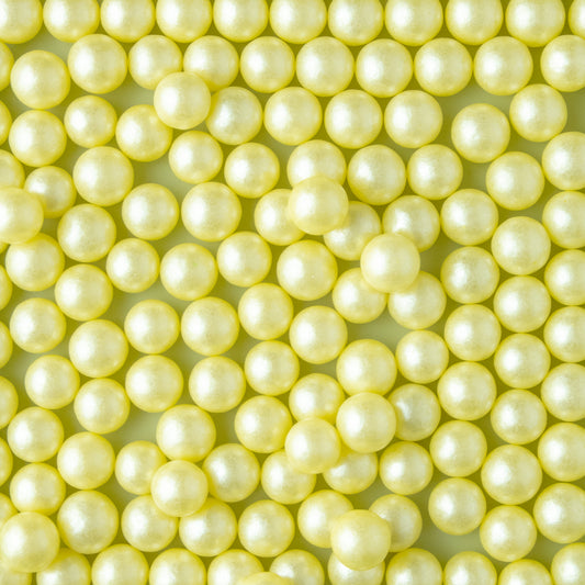 Lime Shimmer Sugar Pearls (9mm)