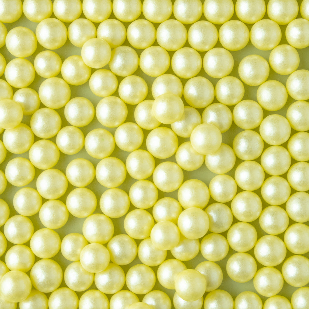 Lime Pearl Beads (9mm)