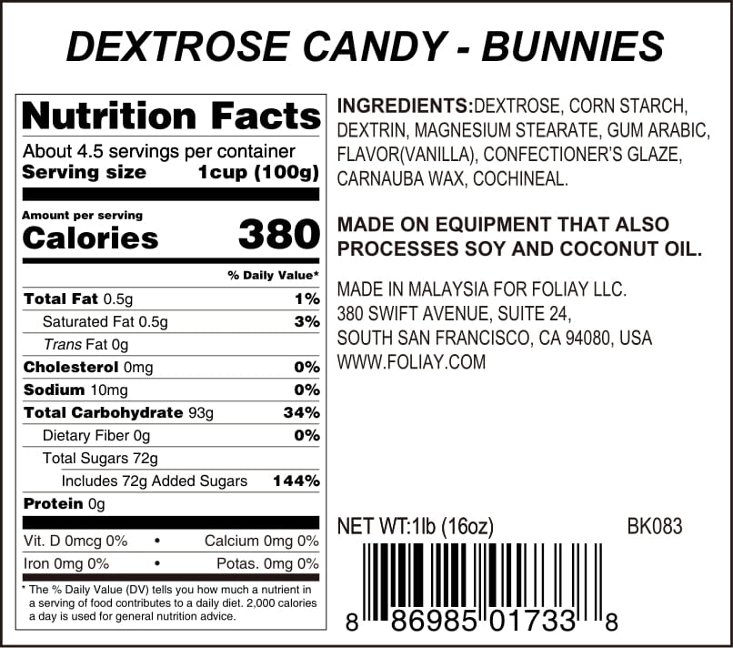 Sitting Bunny Candy Sprinkles