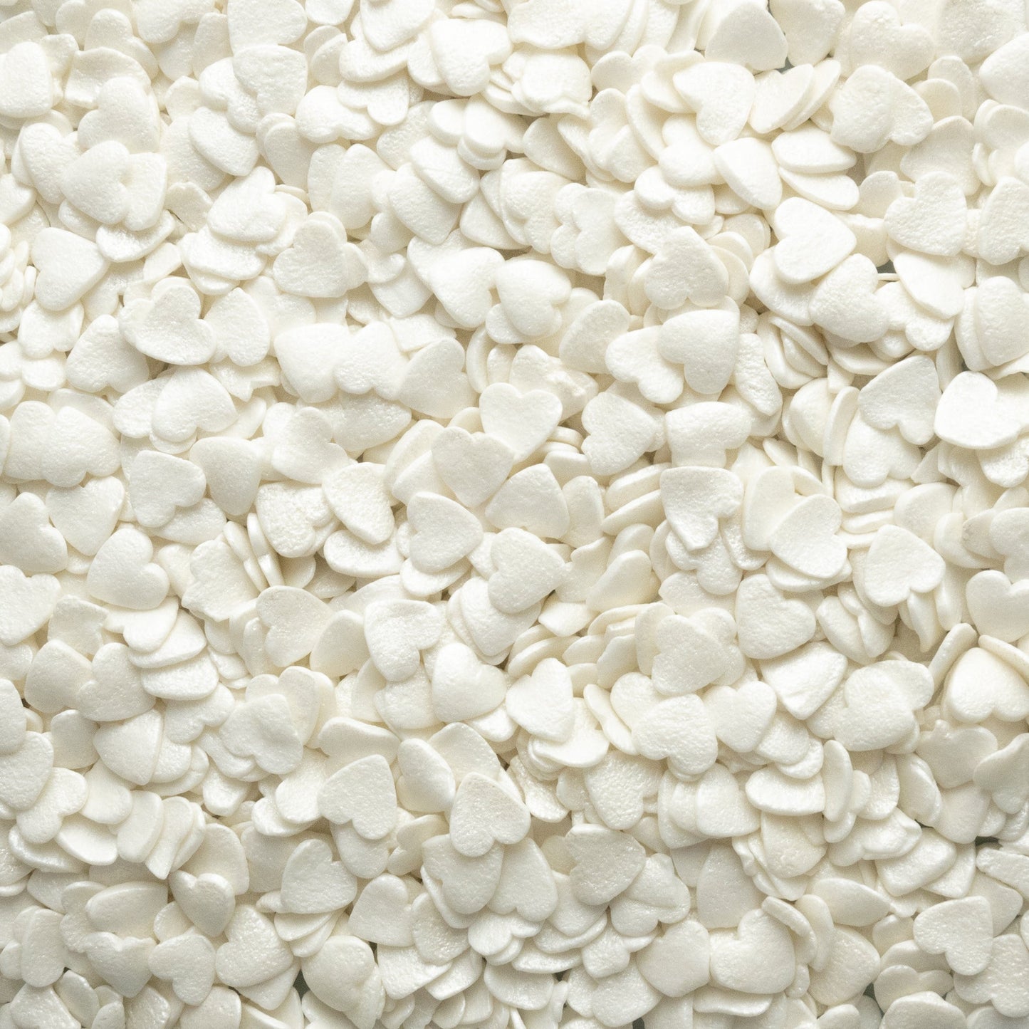 White Pearl Heart Quin Sprinkles