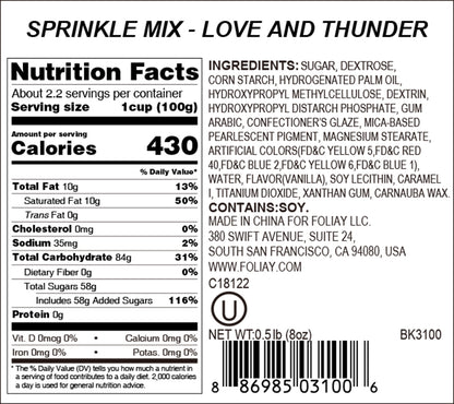 Love And Thunder Sprinkle Mix