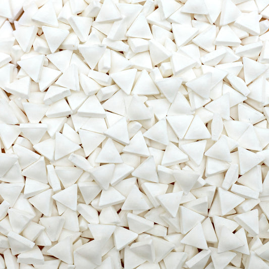 White Triangle Candy Sprinkles
