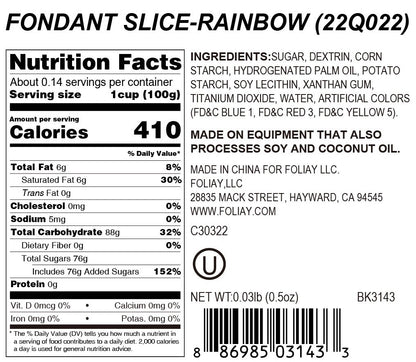 Rainbow Edible Cake Decoration