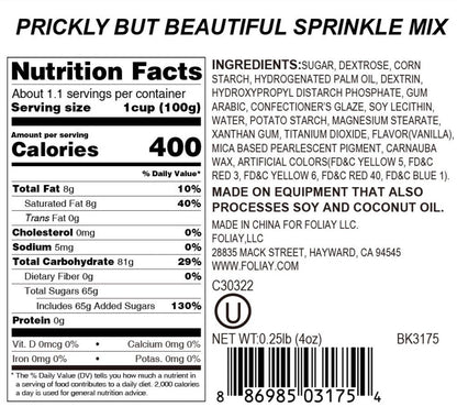 Prickly But Beautiful Sprinkle Mix