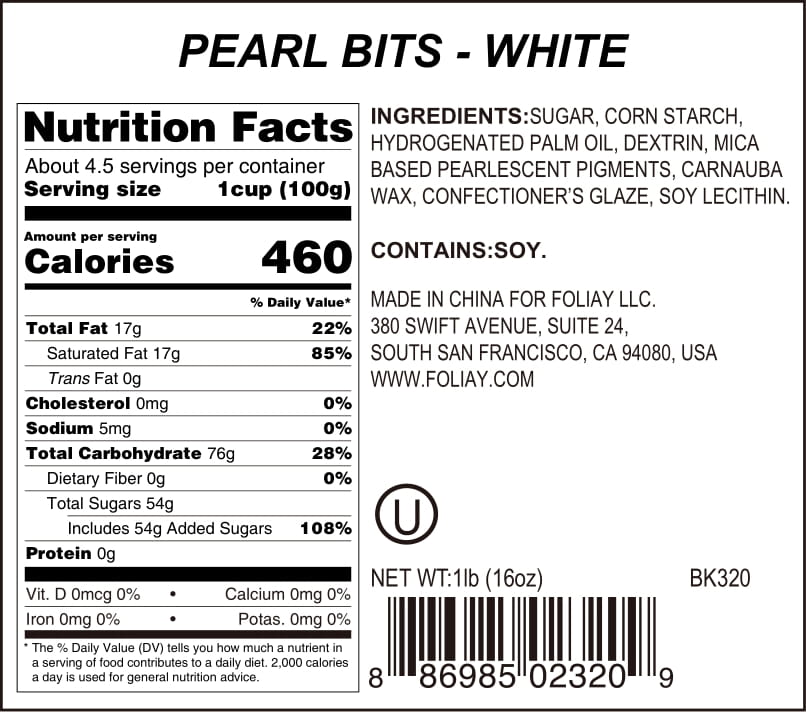 White Pearlized Jimmies Sprinkles