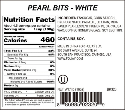 White Pearlized Jimmies Sprinkles