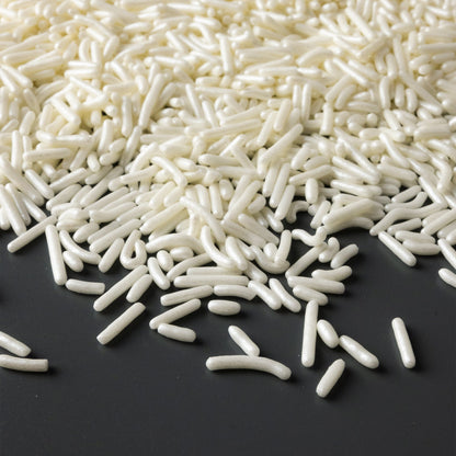 White Pearlized Jimmies Sprinkles