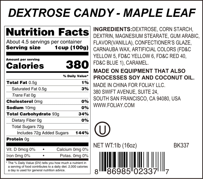 Maple Leaf Candy Sprinkles